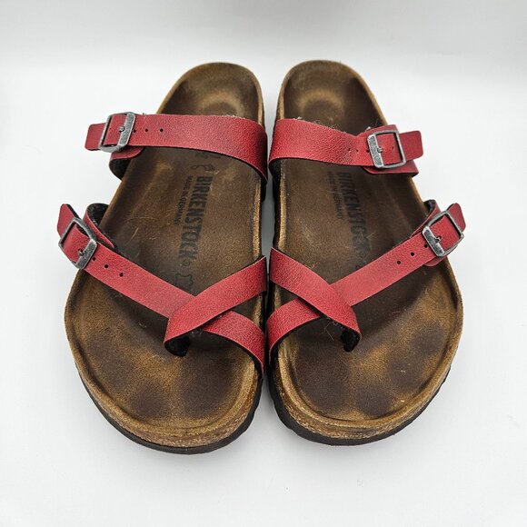 Birkenstock Mayari Graceful Mars Red Birko-Flor Regular Size 37 - Picture 1 of 6